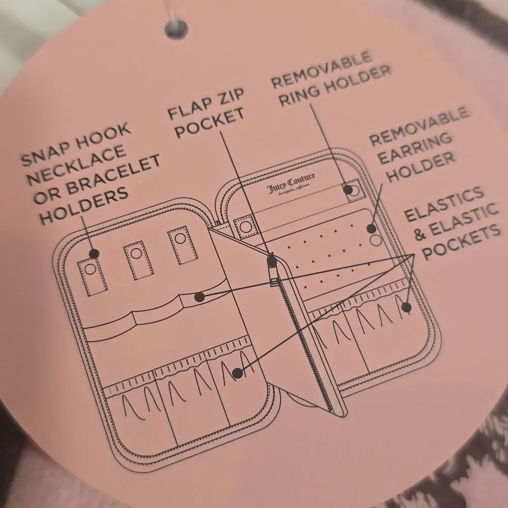 Juicy Couture Heritage Scottie Dog Travel Jewelry Organizer‎